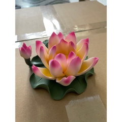 Đế Cắm Nhang Hình Hoa Sen Lớn Bằng Gốm Sứ Cao Cấp Trang Trí Tiểu Cảnh, Bàn Thờ Nhỏ