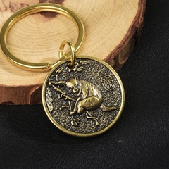 Móc Khóa, Mặt Dây Chuyền 12 CON GIÁP Bằng ĐỒNG CAO CẤP