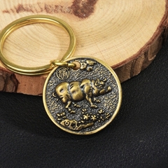 Móc Khóa, Mặt Dây Chuyền 12 CON GIÁP Bằng ĐỒNG CAO CẤP