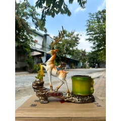 Hộp Bút Ống Đựng Bút Doanh Nhân,Thuyền Thuận Buồn Xuôi Gió Để Bàn Pha Lê Quà Tặng Khai Trương Tặng Sếp Giám Đốc Lãnh Đạo