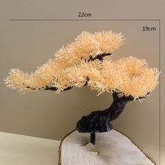 Chậu Cây Tùng Bonsai Bằng Nhựa Trang Trí Tiểu Cảnh, Trang Trí Kèm Các Mẫu Tượng Mini