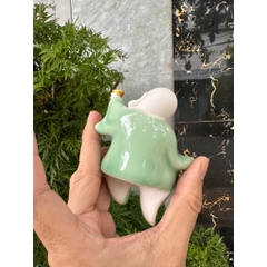 Tượng Phật Di Lặc Bồ Tát Bằng Gốm Trang Trí Tiểu Cảnh, Thác Nước, Bàn Làm Việc, Gỗ Lũa, Cây Cảnh