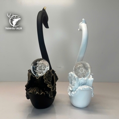 Cặp Đôi Thiên Nga Đen Trắng Hạnh Phúc May Mắn, Quà Cưới Khai Trương Sinh Nhật, Trang Trí Nhà Cửa Decor