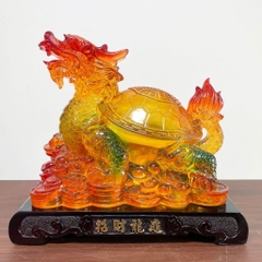 Tượng Long Quy Chiêu Tài 28*18*24 , Rùa Đầu Rồng, Quà Tặng Tân Gia Khai Trương Sinh Nhật Trang Trí Nhà Cửa