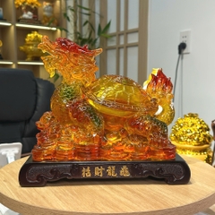 Tượng Long Quy Chiêu Tài 28*18*24 , Rùa Đầu Rồng, Quà Tặng Tân Gia Khai Trương Sinh Nhật Trang Trí Nhà Cửa