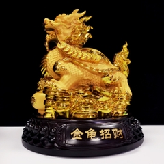 Tượng Long Quy Chiêu Tài 28*18*24 , Rùa Đầu Rồng, Quà Tặng Tân Gia Khai Trương Sinh Nhật Trang Trí Nhà Cửa