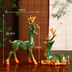 Cặp Tượng Hươu Trang Trí Cao Cấp , Decor làm Quà Tặng Tân Gia Khai Trương Sinh Nhật.