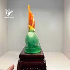 Tượng Thuyền Thuận Buồm Xuôi Gió Đĩa Ngọc Như Ý Phong Thủy, Quà Tặng Tân Gia , Khai Trương, Tặng Sếp