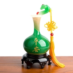 Cặp Lọ Bình An Như Ý size 11x22 Trang Trí Nhà Cửa , Tượng Phong Thủy Quà Tặng Tân Gia Khai Trương Sinh Nhật