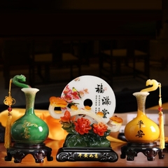 Cặp Lọ Bình An Như Ý size 11x22 Trang Trí Nhà Cửa , Tượng Phong Thủy Quà Tặng Tân Gia Khai Trương Sinh Nhật