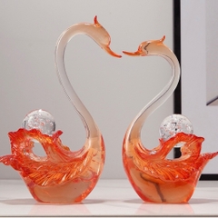 Cặp Đôi Thiên Nga Tình Yêu Hạnh Phúc May Mắn, Quà Cưới Khai Trương Sinh Nhật, Trang Trí Nhà Cửa