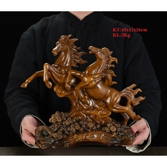 Tượng Song Mã , 2 Con Ngựa Dành Cho Người Tuổi Ngọ Trang Trí Nội Thất, Quà Tặng Tân Gia Khai Trương
