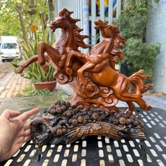 Tượng Song Mã , 2 Con Ngựa Dành Cho Người Tuổi Ngọ Trang Trí Nội Thất, Quà Tặng Tân Gia Khai Trương
