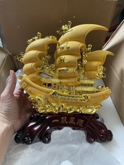 Tượng Thuyền Thuận Buồm Xuôi Gió Phong Thủy Size 30 , Quà Tặng Tân Gia , Khai Trương , Tặng Sếp , Tượng Phong Thủy
