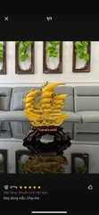 Tượng Thuyền Thuận Buồm Xuôi Gió Phong Thủy Size 30 , Quà Tặng Tân Gia , Khai Trương , Tặng Sếp , Tượng Phong Thủy