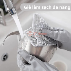 Giẻ bạc rửa chén đa năng