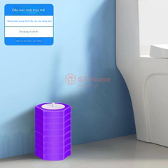 Bộ chổi cọ nhà vệ sinh + 8 miếng dùng 1 lần