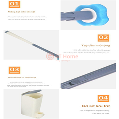Bộ chổi cọ nhà vệ sinh + 8 miếng dùng 1 lần