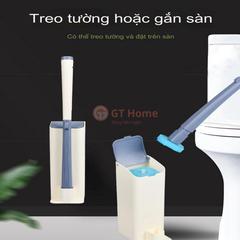 Bộ chổi cọ nhà vệ sinh + 8 miếng dùng 1 lần