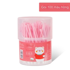 Hộp 100 tăm bông ráy tai 2 đầu đa năng