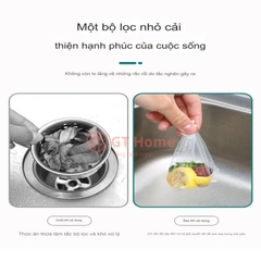100 túi lưới lọc rác bồn rửa chén