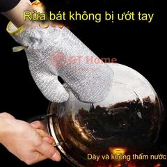 Găng tay bạc rửa chén đa năng