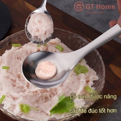 Muỗng inox làm thịt viên, cá viên