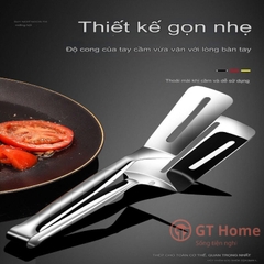 Kẹp inox gắp - lật cá, thịt chiên