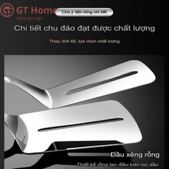 Kẹp inox gắp - lật cá, thịt chiên