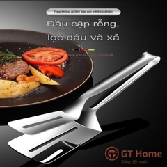 Kẹp inox gắp - lật cá, thịt chiên