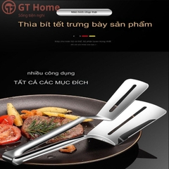 Kẹp inox gắp - lật cá, thịt chiên