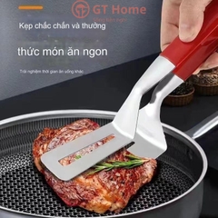 Kẹp inox gắp - lật cá, thịt chiên