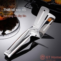 Kẹp inox gắp - lật cá, thịt chiên