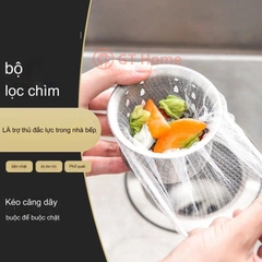 100 túi lưới lọc rác bồn rửa chén