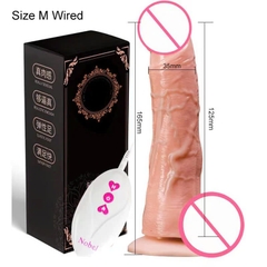 Dương vật giả tự động rung thụt Nobel 19cm