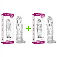 Bao cao su trong suốt đầu rồng tăng kích thước dương vật