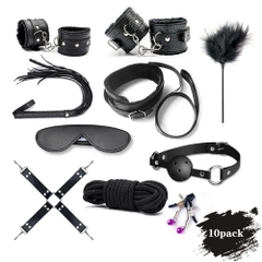 Bộ đồ chơi BDSM 10 món lót lông mềm mịn