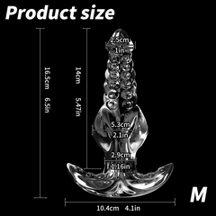 Anal plug massage silicon trong suốt C169