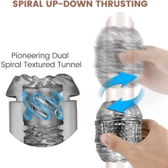Cốc thủ dâm hai đầu trong suốt Lulu Crystal