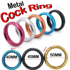 Vòng đeo dương vật nhôm bản tròn nhiều màu sắc