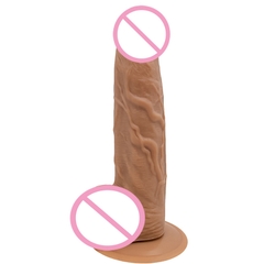 Dương vật giả 21cm dẻo dai bám hít B074