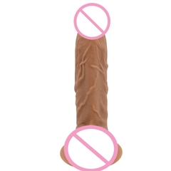 Dương vật giả 21cm dẻo dai bám hít B074