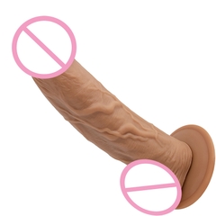 Dương vật giả 21cm dẻo dai bám hít B074
