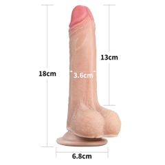 Dương vật giả Lovetoy 7'' Sliding Skin Dual Layer Dong
