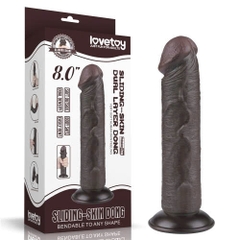 Dương vật giả Lovetoy 20cm hai da màu đen