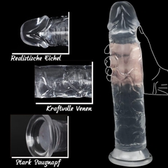 Dương vật giả trong suốt 32cm siêu kích thích