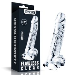 Dương vật giả Lovetoy trong suốt - Flawless Clear Dildo 7.5''