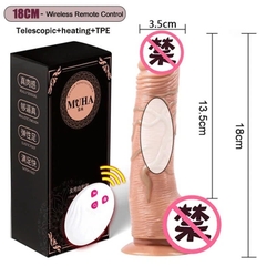 Dương vật giả tự động Mu Huan rung thụt sưởi ấm