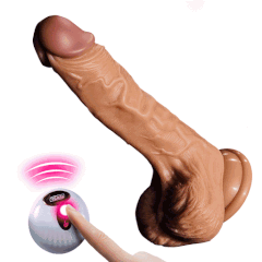 Dương vật giả tự động Yeain dildo rung thụt sưởi ấm 18cm