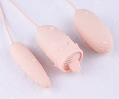 Trứng rung mini Akali 3 in 1 có lưỡi liếm chính hãng Galaku